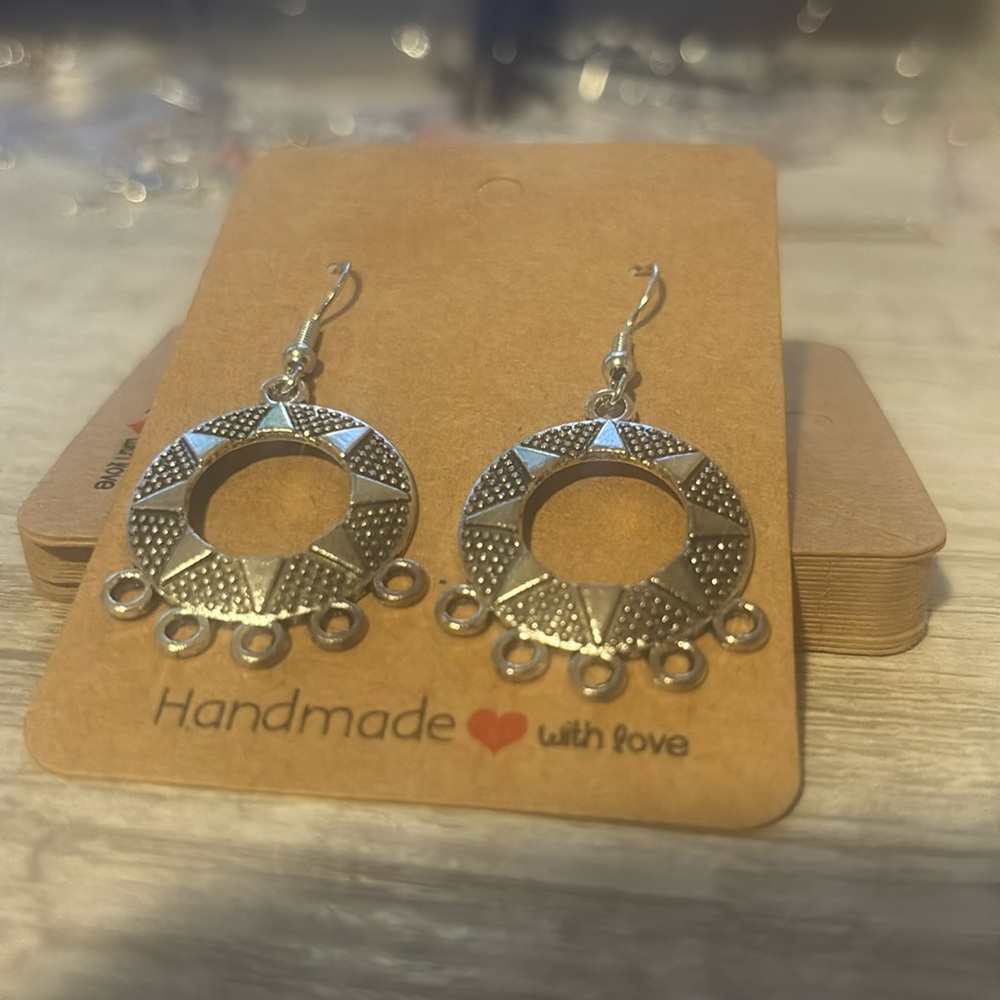 Silver earrings